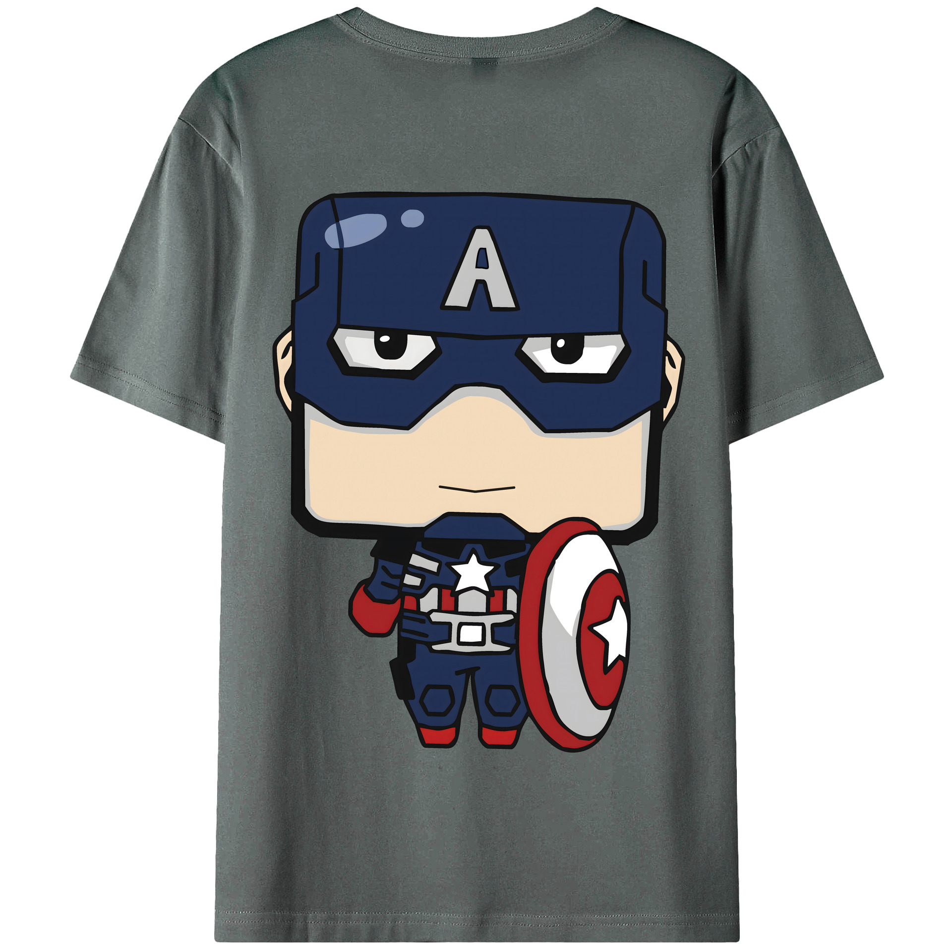 （画像用） アベンジャーズ The Avengers 綿100％半袖Tシャツ（背面プリント）